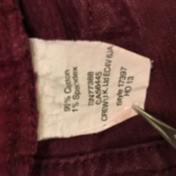 JCrew Matchstick Cords 29R - Picture 7 of 7